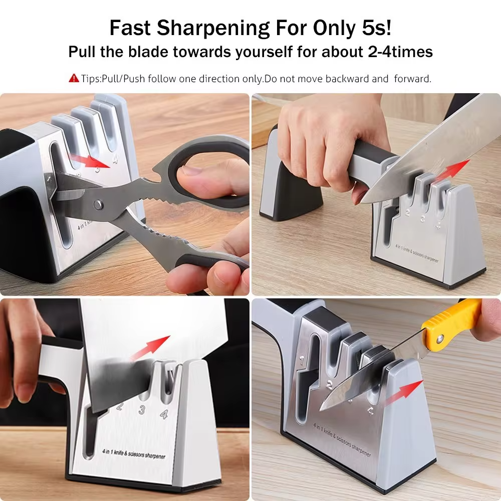 4-in-1 Messer- und Scherenschärfer