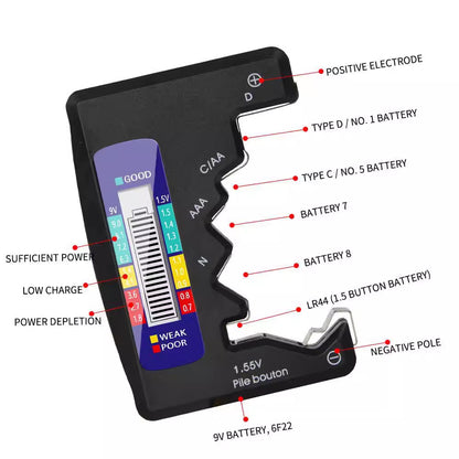 Universeller digitaler Batterietester mit LCD-Anzeige