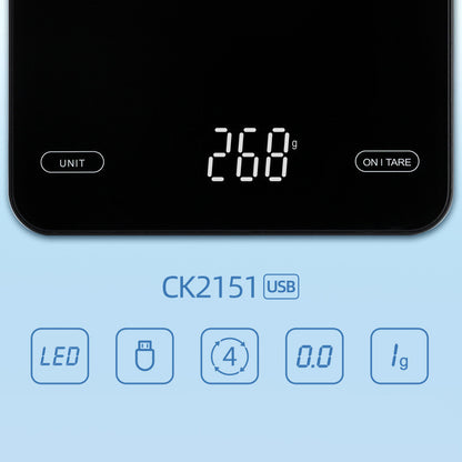 Elektronische Küchenwaage für Lebensmittel und Backen