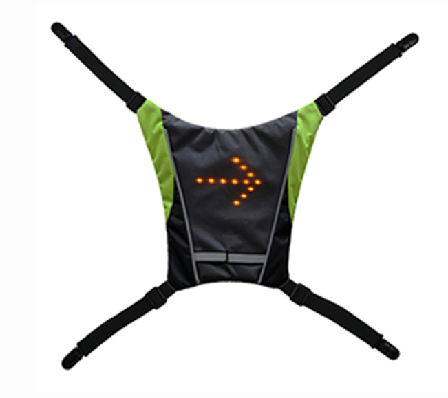 USB wiederaufladbare reflektierende LED-Weste Rucksack