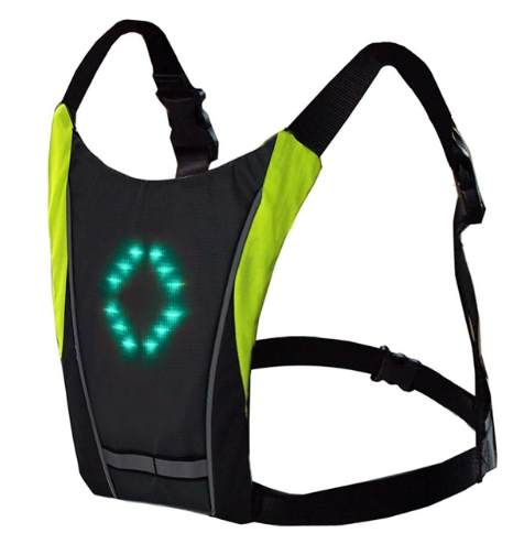 USB wiederaufladbare reflektierende LED-Weste Rucksack